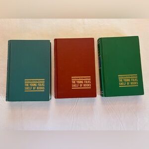 Vintage Collier’s Junior Classics The Young Folks Shelf of Books 2,3,6 Set